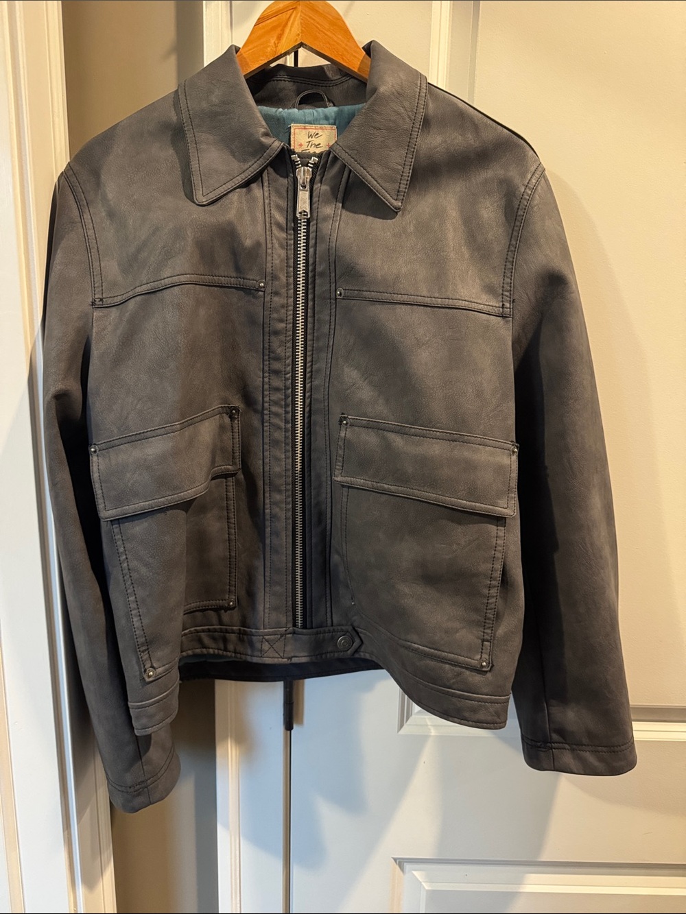 We The Free Women’s Washed Charcoal Zip Front Jacket